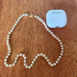 Elegant Pearl Necklace 18 “